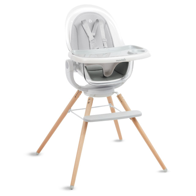 360° Cloud Baby Highchair with Clear Seat and 360° Swivel