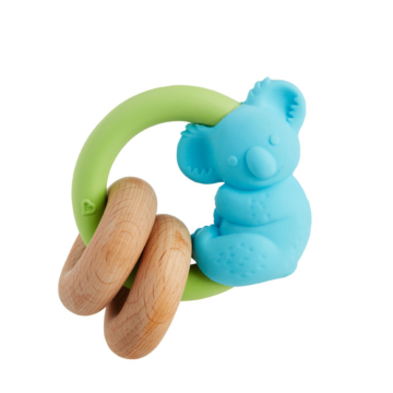 Munchkin The Baby Toon Silicone Teething Spoon, Mint Elephant